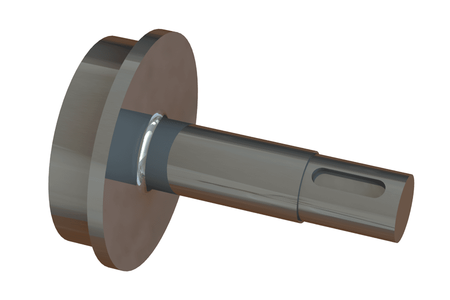 CNC-Drehteil aus Metall mit präzise gedrehten Absätzen – Drehteile nach Zeichnung bei Laserteile Online fertigen lassen