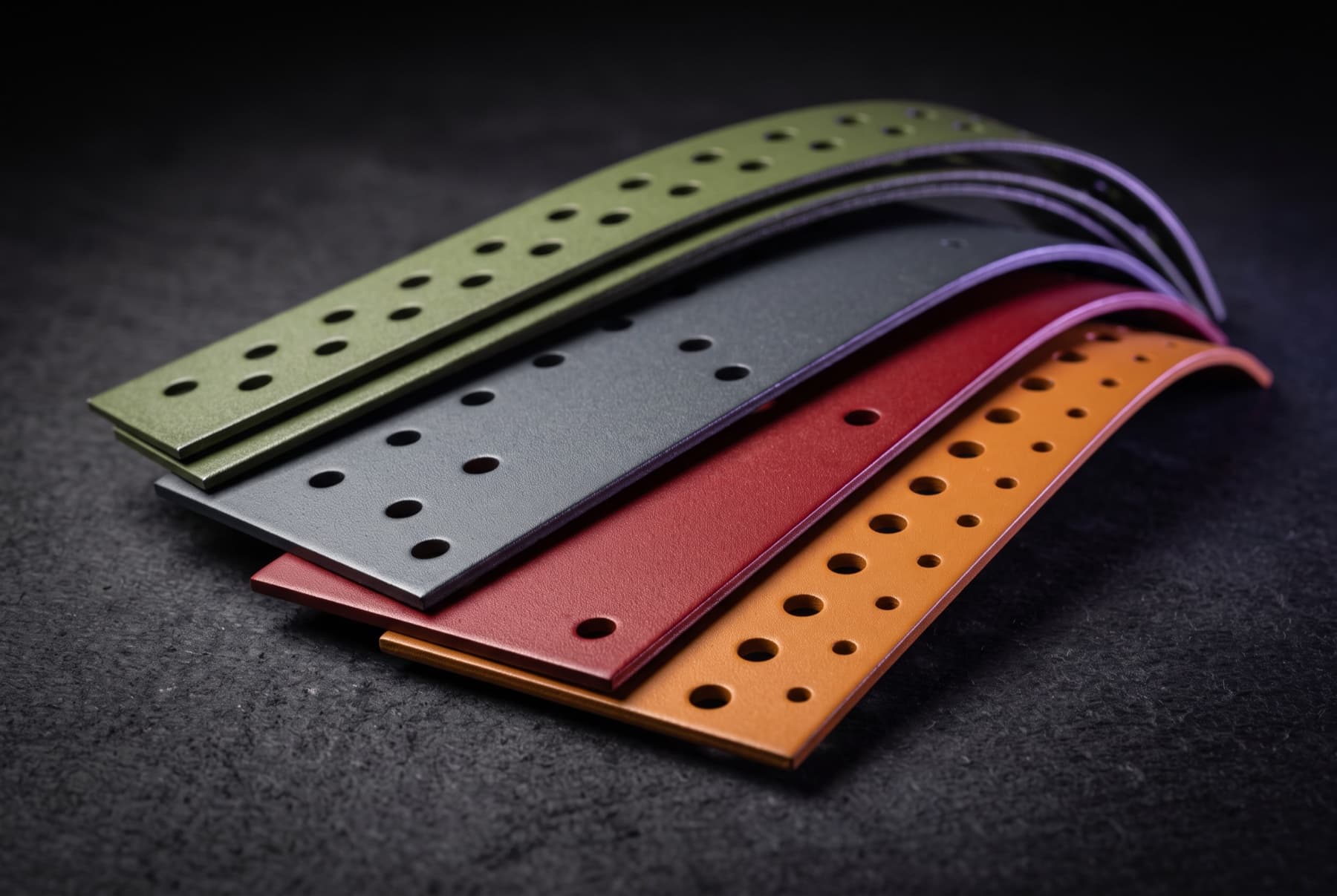 Pièces de tôle thermolaquées de différentes couleurs – finition de surface résistante aux rayures pour pièces laser