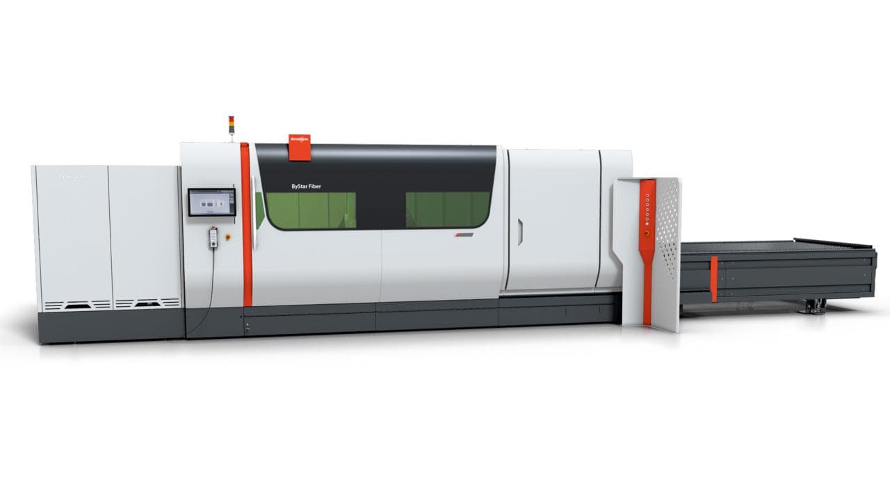 Bystronic ByStar Fiber Faserlaser-Schneidanlage in der Laserfertigung von fexon in Greiz – Blechformat bis 3.000 × 1.500 mm, Stahl bis 20 mm