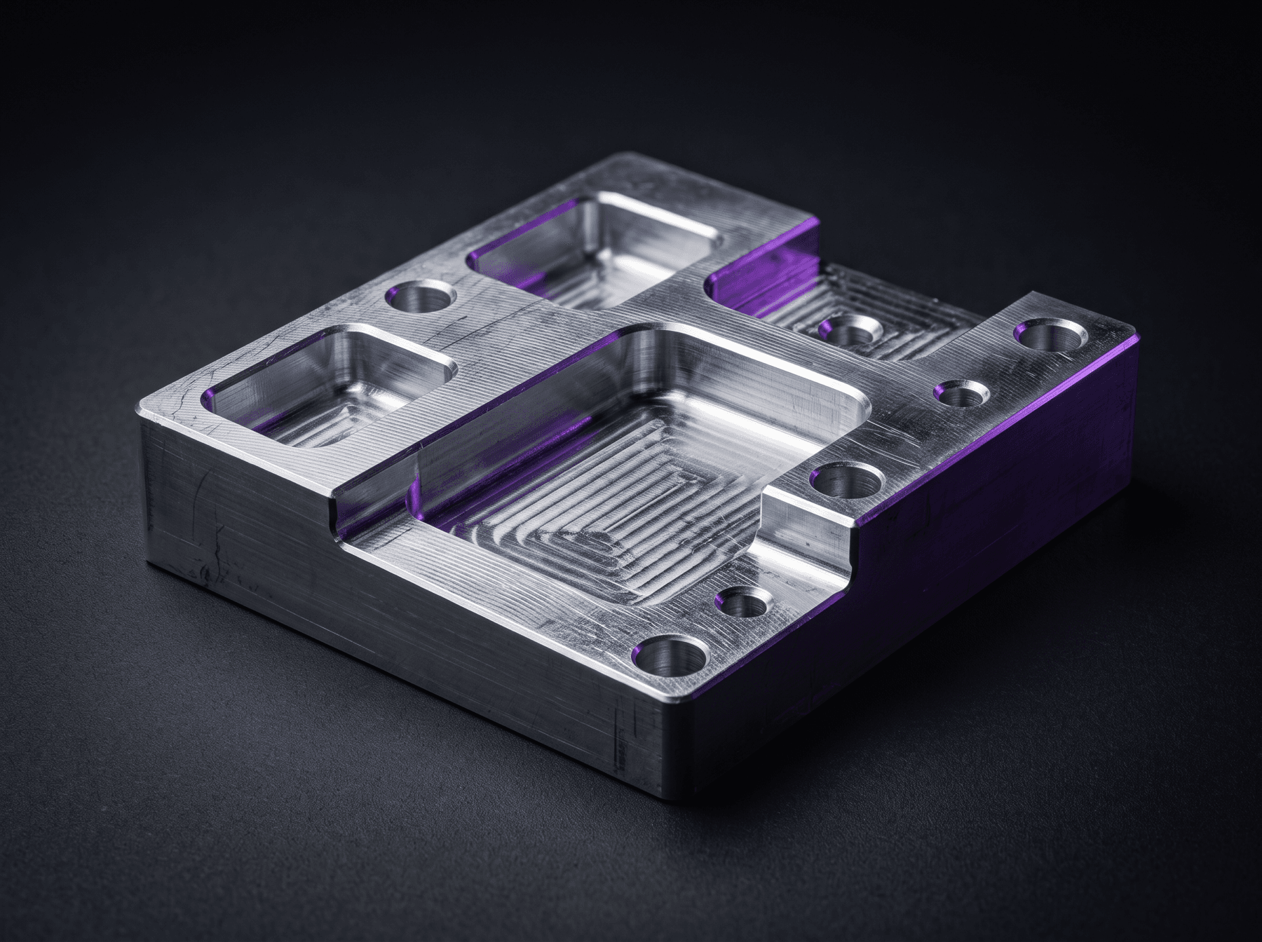 CNC-freesmachine tijdens het nauwkeurig bewerken van een metalen onderdeel – CNC-frezen via het partnernetwerk van Laserteile Online
