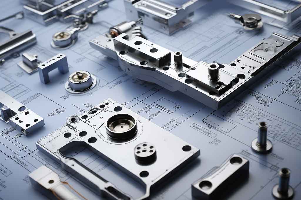 CAD-Konstruktionsdaten eines Blechteils für die Blechbearbeitung – 2D- und 3D-CAD-Formate wie DXF und STEP als Grundlage für das Laserschneiden